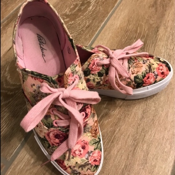 ASOS PARK LANE PUNK FLORAL PLATFORM SHOES. - Picture 3 of 5